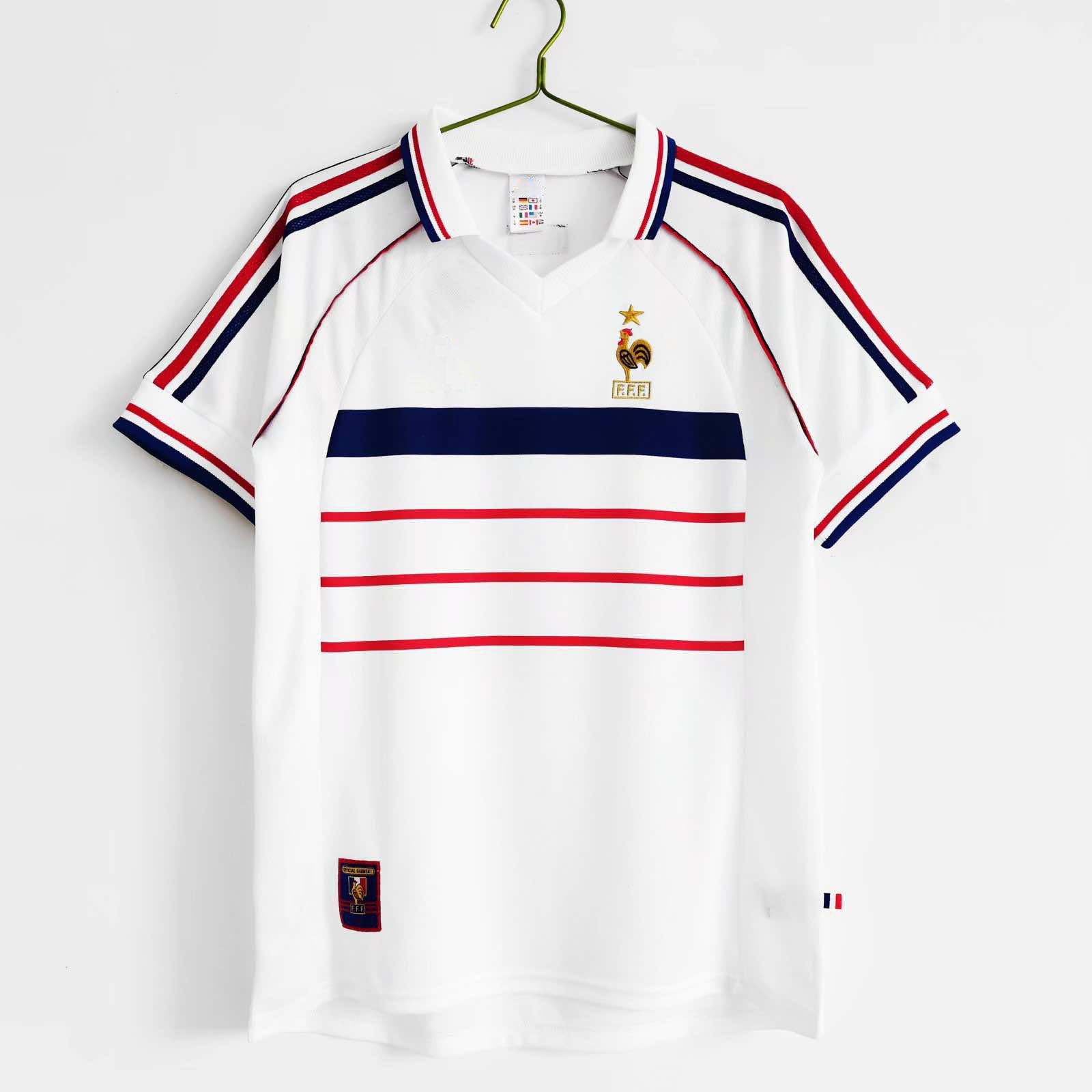 01e39c5fb7 1998 season france away Retro Fan version - الصورة 1