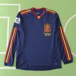 2010 UEFA Spain away Long sleeved retro Fan version