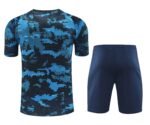 2425 S.S.C. Napoli Training clothes suit Short sleeve Fan version - 图片 7