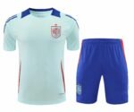 2425 Spain Training clothes suit Short sleeve Fan version