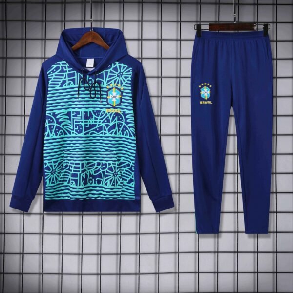 ⁦2526 season Brazil Training suit hooded set⁩ - الصورة ⁦3⁩