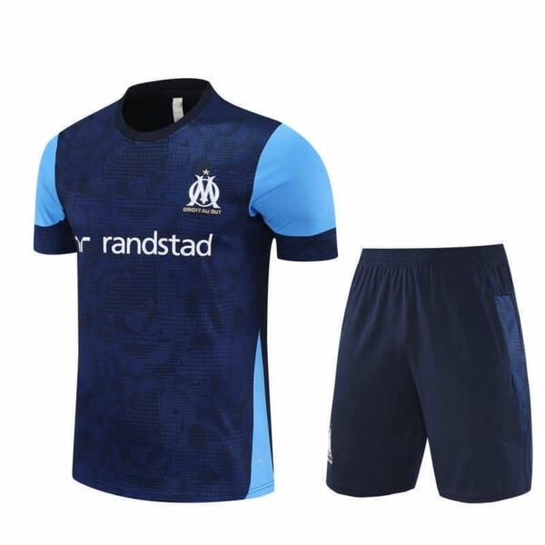 2526 season Olympique de Marseille Training clothes suit Short sleeve Fan version - Billede 2