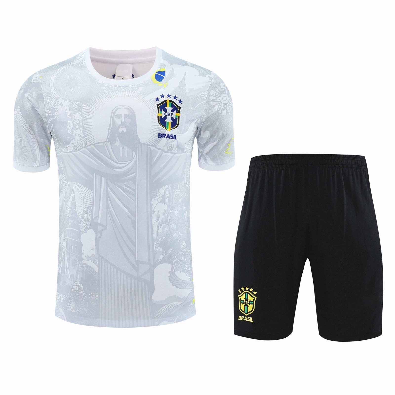 3e14c31607 2526 season Brazil Jesus Training clothes suit vest Fan version - الصورة 1
