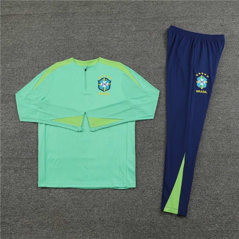 42c2a84c75-1 2425 Brazil Green Training suit set Player version - Imagem 1