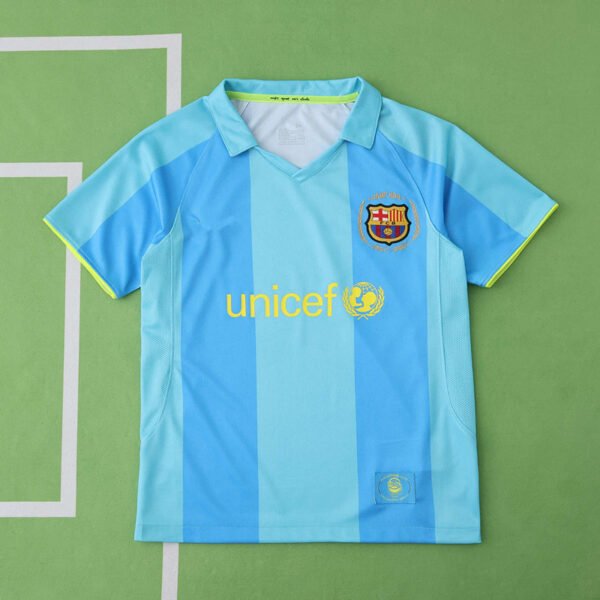 0708 season FC Barcelona / Barça away Kids kit - Afbeelding 2