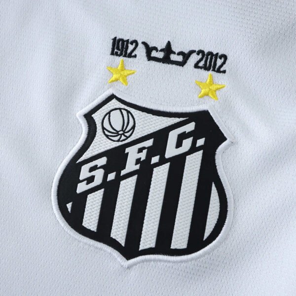 2013 Santos FC home Long sleeved retro Fan version - Imagem 3