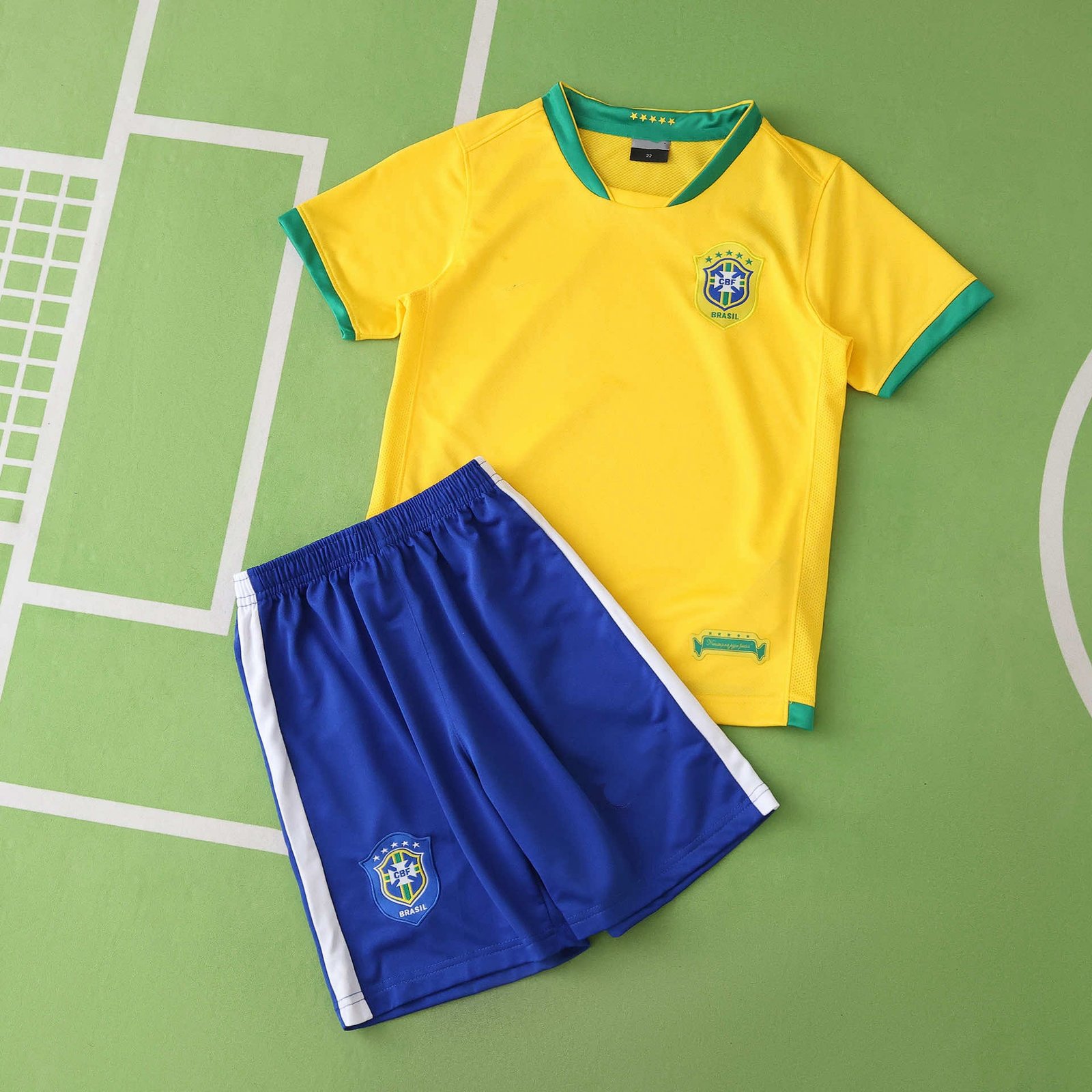 9acacb2b9a 2006 season Brazil home retro Kids kit - Billede 1