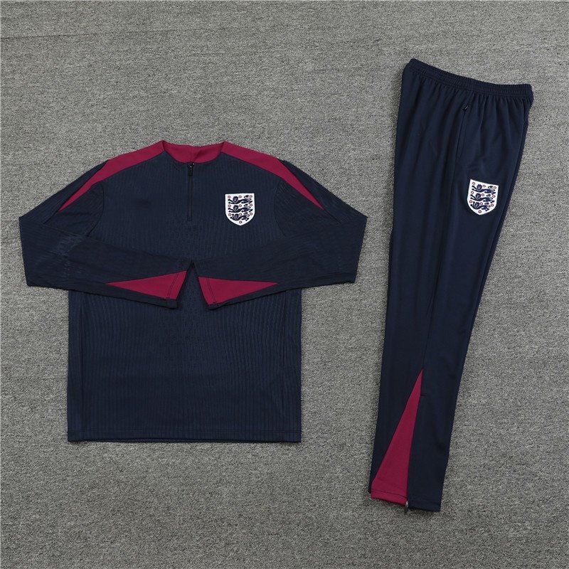 aa061f89d7 2425 England deep blue Training suit set Player version - 图片 1