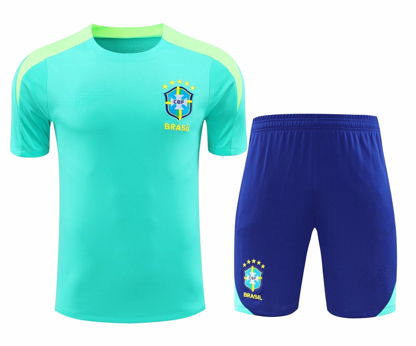 c62063c5af-1 2425 Brazil Training clothes suit Short sleeve Fan version – Image 1