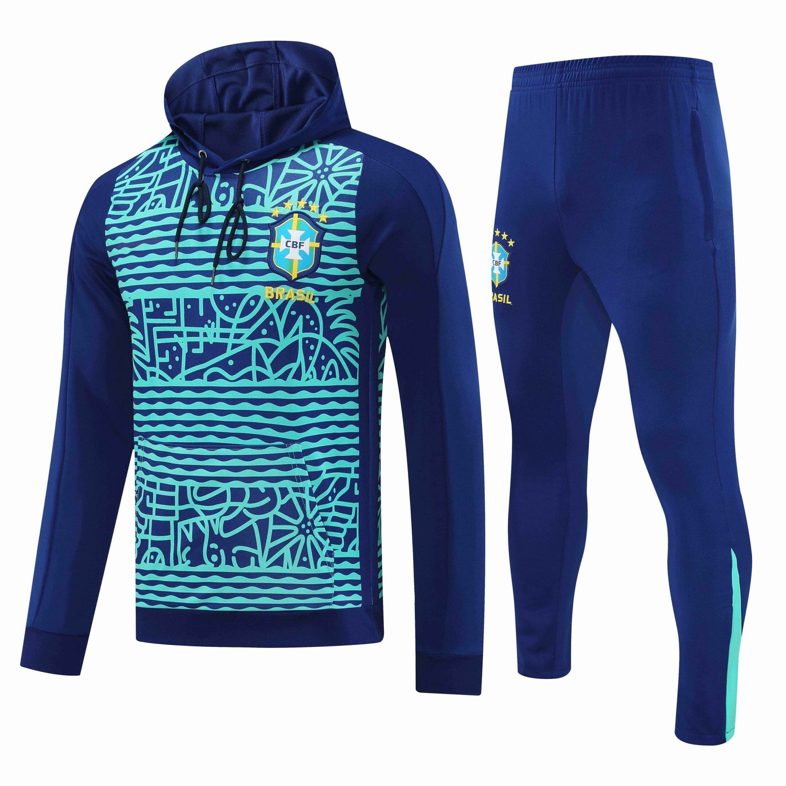 fa81357fef 2526 season Brazil Training suit hooded set - الصورة 1
