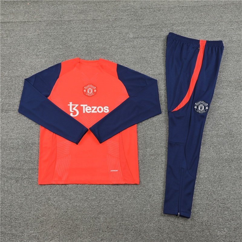 158cf4b44f 2425 Manchester United F.C. Orange red Training suit set Player version - Imagen 1