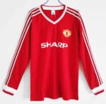 8688 season Manchester United home Long sleeves  Retro Fan version
