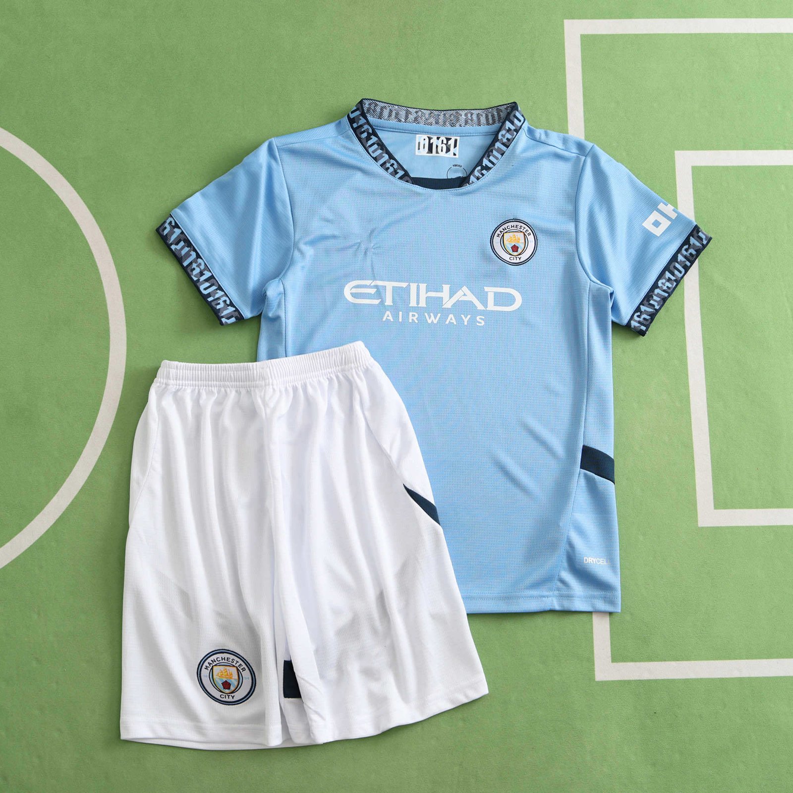 587a945bd9 2425 season Manchester City home Kids kit - Imagem 1