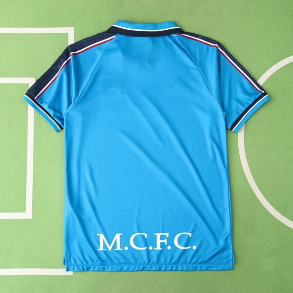 9798 season Manchester City F.C. home retro Fan version - Afbeelding 2