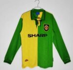 9294 season Manchester United away Long sleeved Retro Fan version
