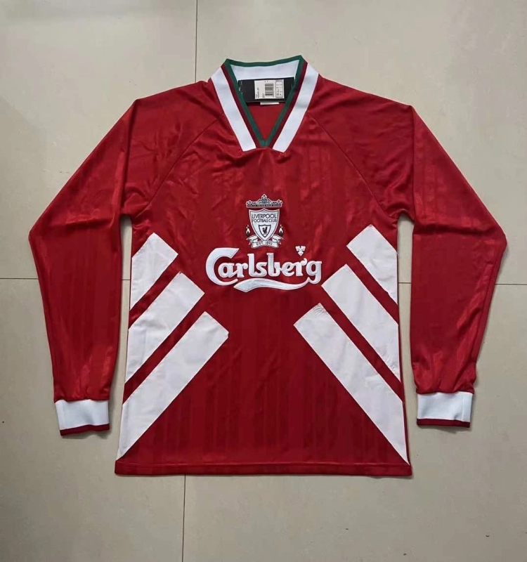 b05b007d6f 9395 season Liverpool Home Long Sleevesd retro Fan version – Image 1
