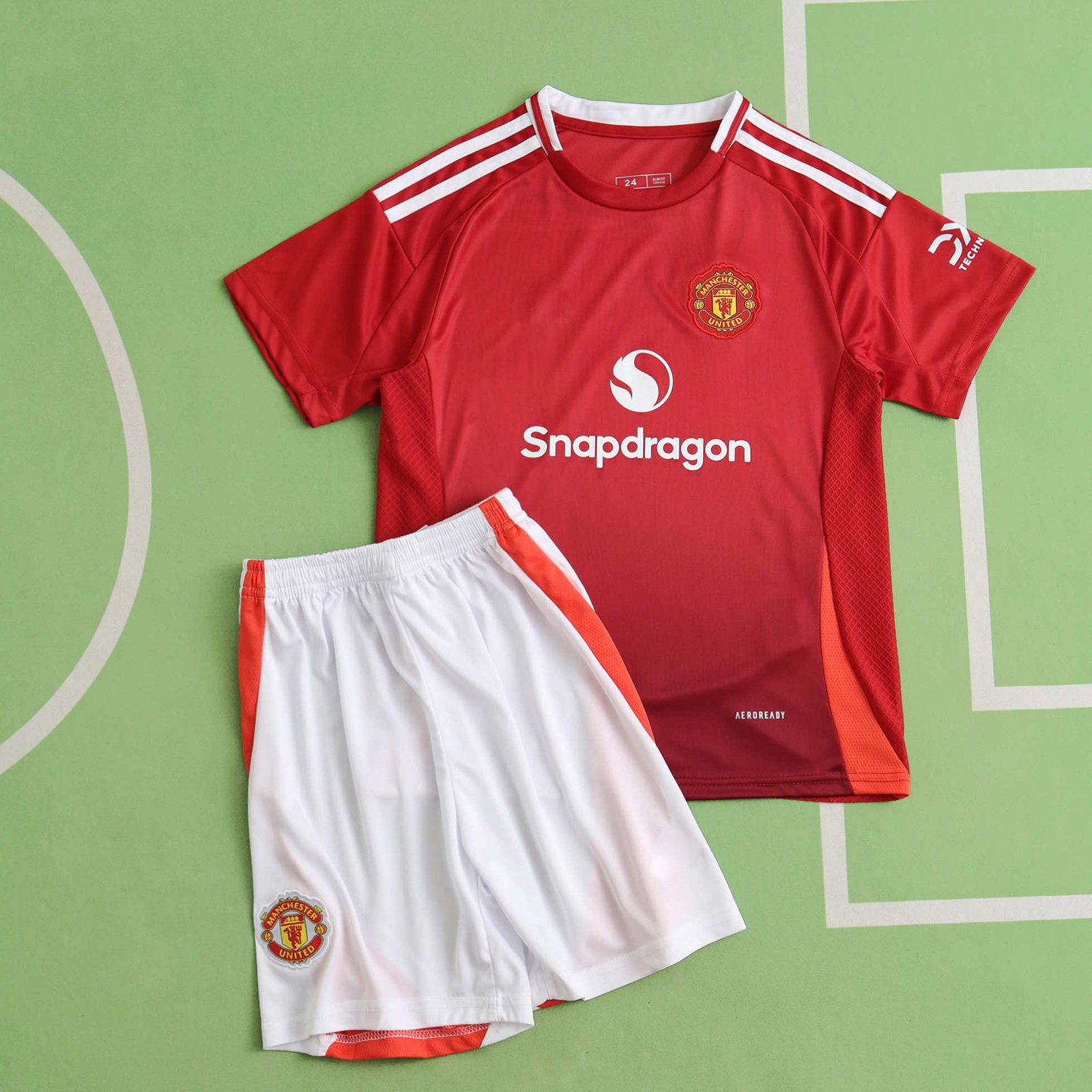 b632701a75 2425 season Manchester United home Kids kit - Imagem 1