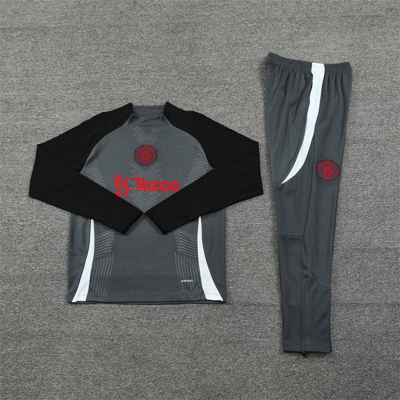f73e3bfcf6 2425 Manchester United F.C. grey Training suit set Player version - Imagen 1